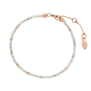 Armkette Serenity, Labradorit, 18 K Rosegold vergoldet-LEAF Hot