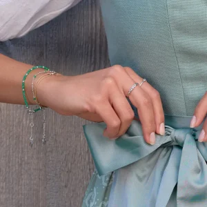Armkette Serenity, Rubin, 18 K Rosegold vergoldet-LEAF Best