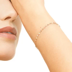 Armkette Shiny Twist, 14 Karat Gelbgold-LEAF Sale