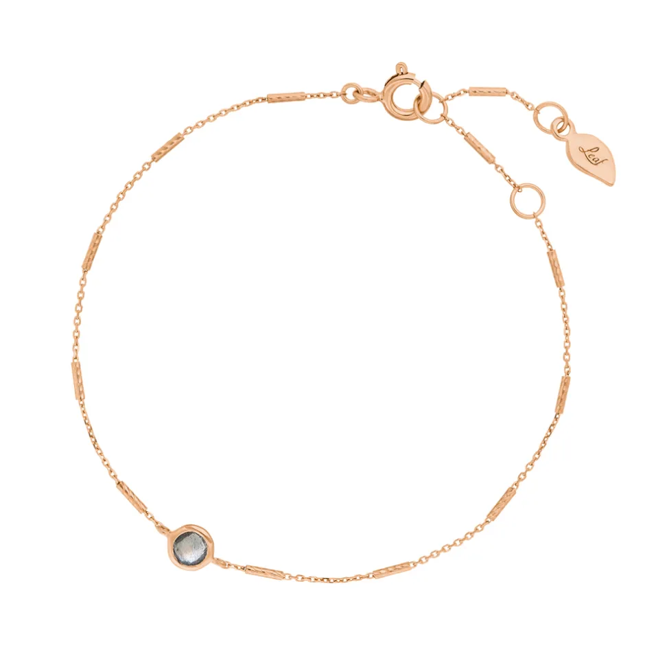 armkette_solitr_labradori_0-1.webp Armkette Solitär, Labradorit, 18 K Rosegold vergoldet-LEAF Outlet