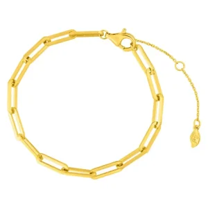 Armkette Square, 18 K Gelbgold vergoldet-LEAF Online