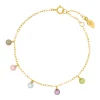 Armkette SWEET GEMS, 14 Karat Gelbgold-LEAF Fashion