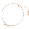 Armkette TINY LOVE mit Diamanten, 14 Karat Rosegold-LEAF Hot
