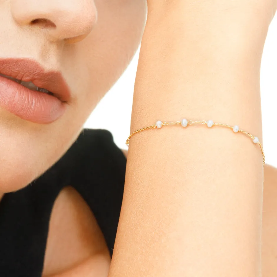 armkette_white_pearls__ka_2-2.webp Armkette White Pearls, 14 Karat Weißgold-LEAF Best
