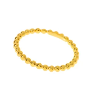 Ball-Ring, 18 K Gelbgold vergoldet-LEAF Outlet