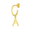 Buchstaben Creole, 18 K Gelbgold vergoldet, A-LEAF Best