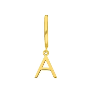 Buchstaben Creole, 18 K Gelbgold vergoldet, A-LEAF Best