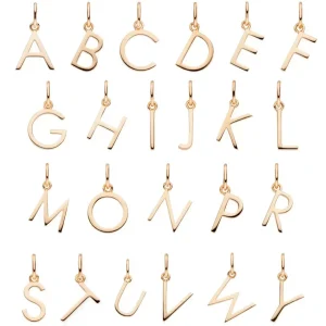 Buchstaben Creole, 18 K Rosegold vergoldet, B-LEAF Discount