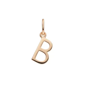 Buchstabenanhänger, 18 Karat Rosegold vergoldet, B-LEAF Sale