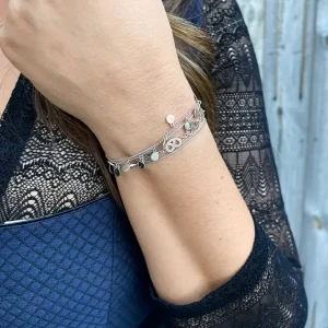 Choker Brezn, 18 Karat Rosegold vergoldet, Grau-LEAF Clearance