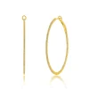 Creole Circle L mit Diamanten, 45mm, 18 Karat Gelbgold-LEAF Outlet