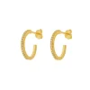 Creole Circle of Life, mini, 18 K Gelbgold vergoldet-LEAF Sale
