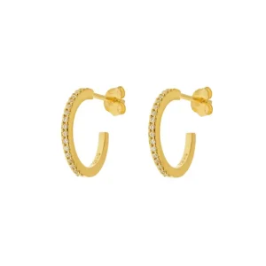 Creole Circle of Life, mini, 18 K Gelbgold vergoldet-LEAF Sale