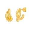 Creole Double, 18 K Gelbgold vergoldet-LEAF Sale