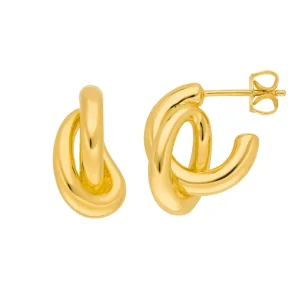 Creole Double, 18 K Gelbgold vergoldet-LEAF Sale