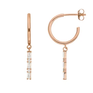 Creole ICE CUBE, 18 K Rosegold vergoldet-LEAF Clearance