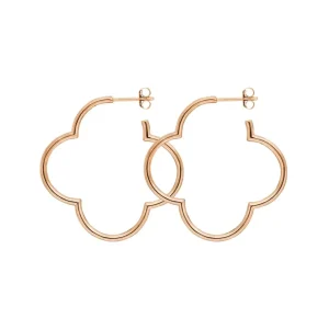 Creole Kleeblatt, 35mm, 18 K Rosegold vergoldet-LEAF Hot