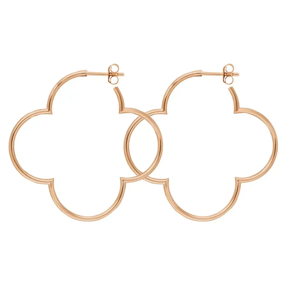 creole_kleeblatt_mm__k_ro_0.webp Creole Kleeblatt, 50mm, 18 K Rosegold vergoldet-LEAF Best