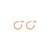 Creole Kugelring, 15mm, 18 K Roségold vergoldet-LEAF Clearance