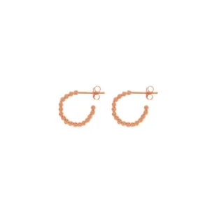 Creole Kugelring, 15mm, 18 K Roségold vergoldet-LEAF Clearance