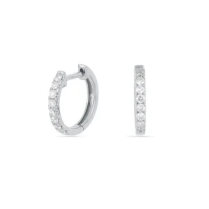 Creole mit Diamanten, 18 Karat-LEAF Outlet