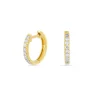 Creole mit Diamanten, 18 Karat-LEAF Discount