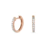 Creole mit Diamanten, 18 Karat-LEAF Clearance