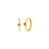 Creole One Gem, Amethyst, 18 K Gelbgold vergoldet-LEAF Sale