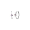 Creole One Gem, Amethyst, 925 Sterlingsilber-LEAF Sale
