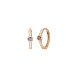 Creole One Gem, Amethyst, 18 K Rosegold vergoldet-LEAF Sale