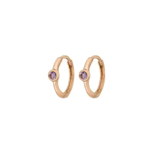 Creole One Gem, Amethyst, 18 K Rosegold vergoldet-LEAF Sale