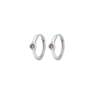 Creole One Gem, Amethyst, 925 Sterlingsilber-LEAF Sale