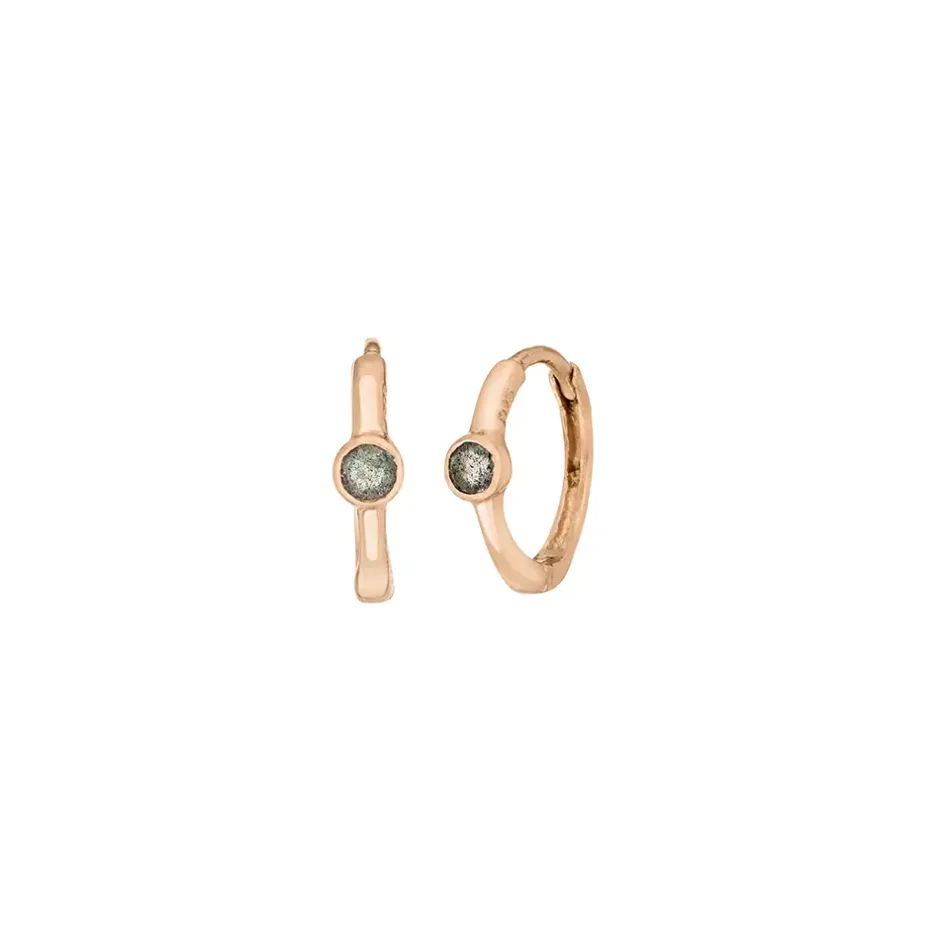 creole_one_gem_labradorit_0.webp Creole One Gem, Labradorit, 18 K Rosegold vergoldet-LEAF Outlet