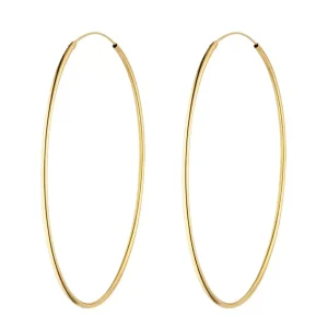 Creole Pure, 70mm, 18 K Gelbgold vergoldet-LEAF Sale