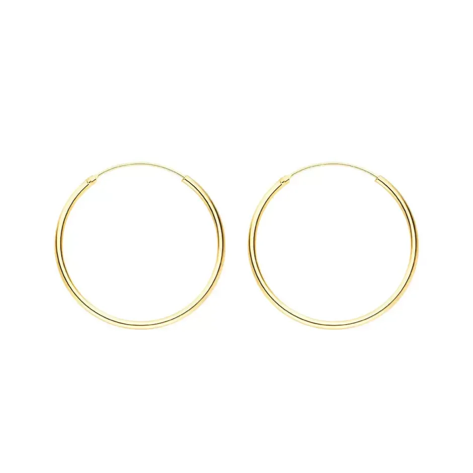 creole_pure_mm_k_gelbgold_1.webp Creole Pure, 30mm, 18K Gelbgold vergoldet-LEAF Fashion