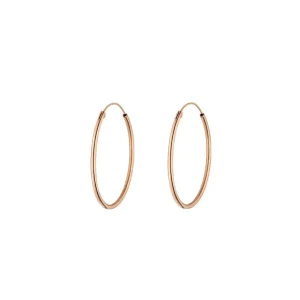 Creole Pure, 30mm, 18K Rosegold vergoldet-LEAF Sale