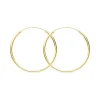 Creole Rund L, 40mm, 14 Karat Gelbgold-LEAF Online