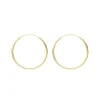 Creole Rund M, 30mm, 14 Karat Gelbgold-LEAF Clearance