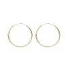 Creole Rund M, 30mm, 14 Karat Rosegold-LEAF Discount