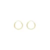Creole Rund S, 15mm, 14 Karat Gelbgold-LEAF Best
