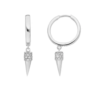 Creole Single Stud, 925 Sterlingsilber-LEAF Discount