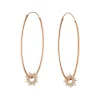 Creole Sparkling Sun, 45mm, 18 K Roségold vergoldet-LEAF Discount