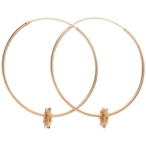 Creole Sparkling Sun, 45mm, 18 K Roségold vergoldet-LEAF Discount