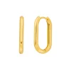 Creole Square, maxi, 18 K Gelbgold vergoldet-LEAF Best