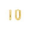 Creole Square, mini, 18 K Gelbgold vergoldet-LEAF Clearance