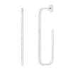 Creole Square mit Zirkonia, 925 Sterlingsilber-LEAF New
