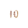Creole Three Gems, Amethyst, 18 K Rosegold vergoldet-LEAF Hot