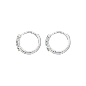 Creole Three Gems, Blauer Topas, 925 Sterlingsilber-LEAF Best