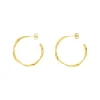Creole Twist, 20mm, 18 K Gelbgold vergoldet-LEAF Sale