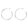 Creole Twist, 40mm, 925 Sterlingsilber-LEAF Sale